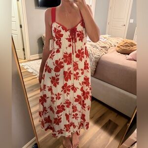 Juliana’s Fellow Traveler Floral Midi Dress – Size S – NWT
